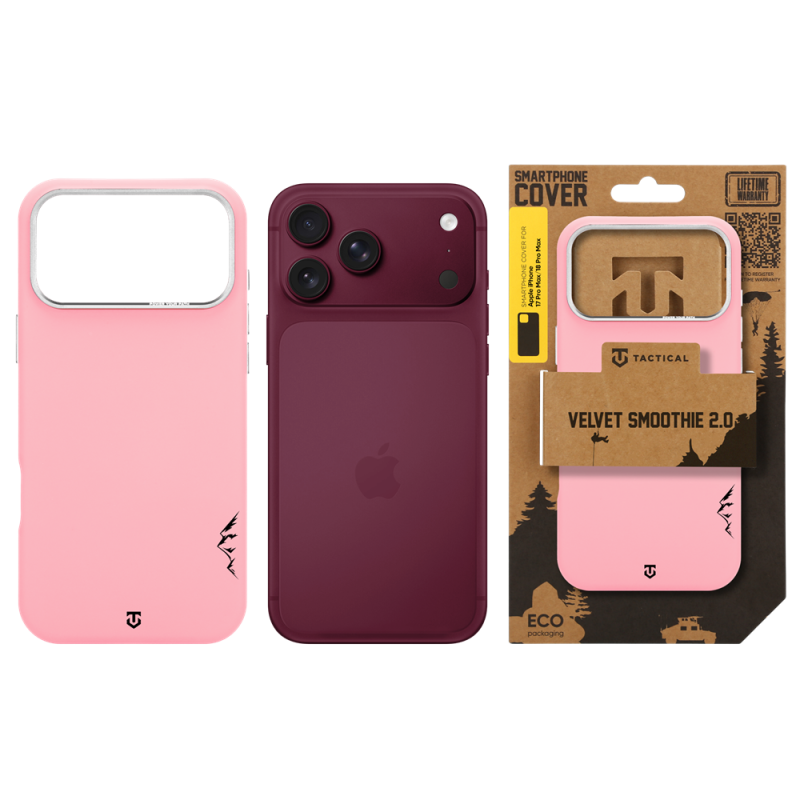 Tactical MagForce Velvet Smoothie 2.0 Kryt pro Apple iPhone 18 Pro Max/17 Pro Max Pink Panther