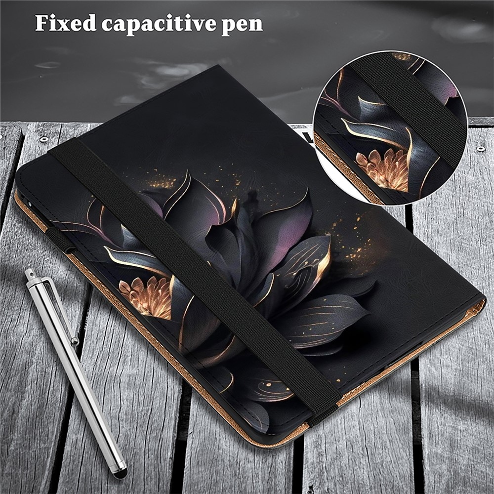 Patts zavírací pouzdro na tablet Xiaomi Redmi Pad SE 8.7 - černý květ