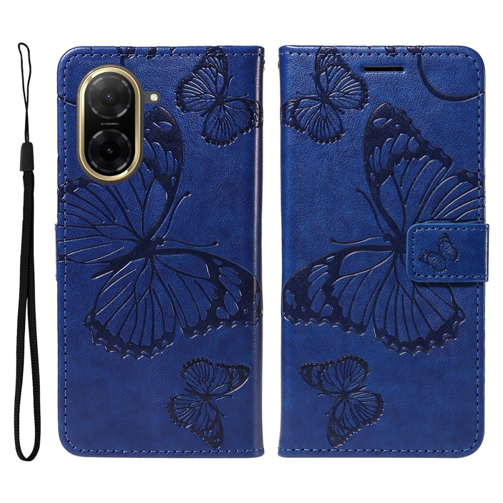 Big Butterfly knížkové pouzdro na Xiaomi Redmi A5 (171.7x77.8x8.3mm) - modré