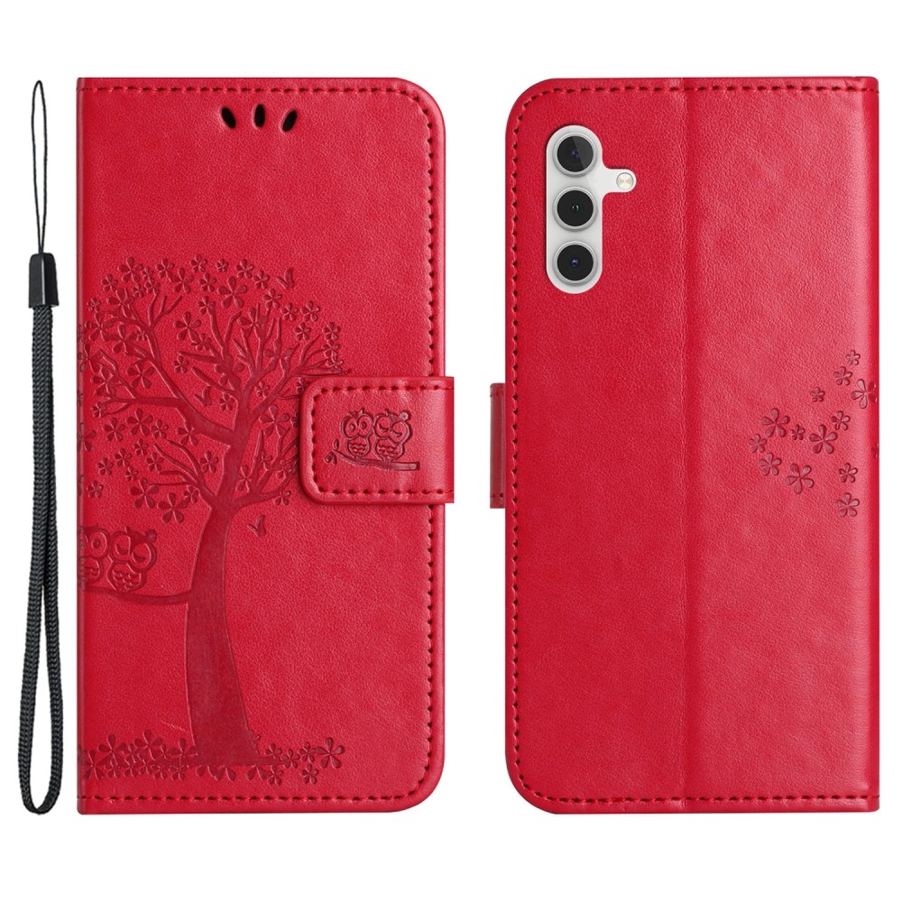 Tree knížkové pouzdro na Samsung Galaxy S24+/S25+ - červené