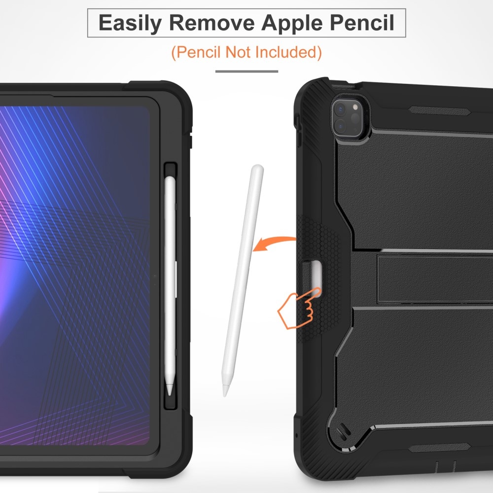 Kick odolný hybridní obal na iPad Pro 13 (2024) - černý