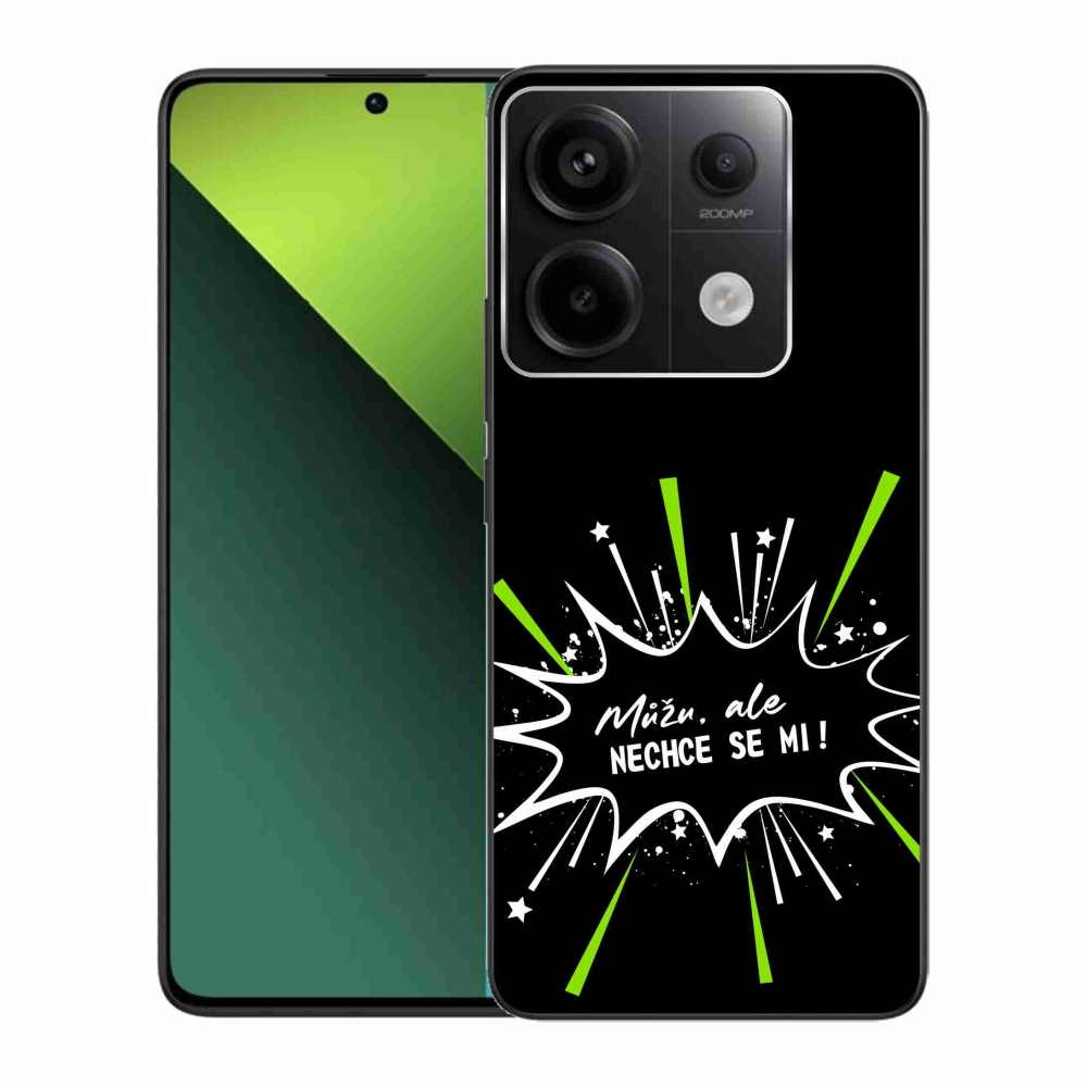 Gelový kryt mmCase na Xiaomi Redmi Note 13 Pro 5G/Poco X6 5G - vtipný text 11 černé pozadí