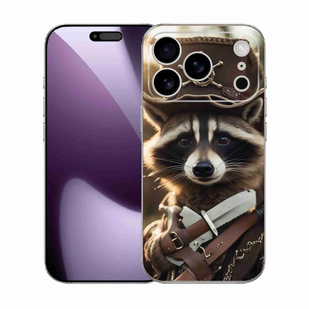 Gelový kryt mmCase na iPhone 17 Pro - mýval v uniformě