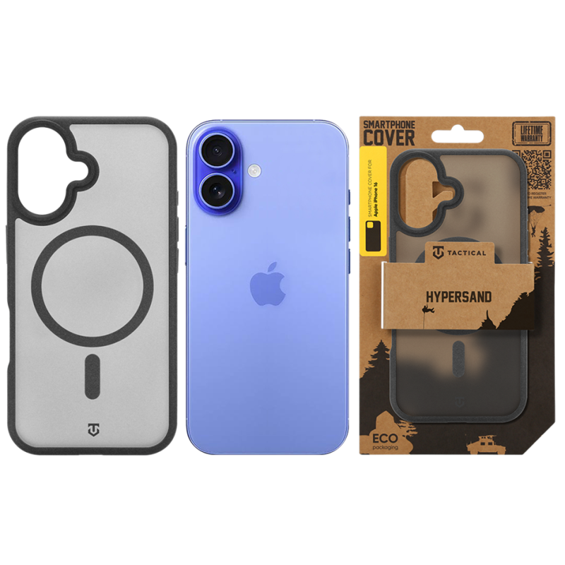 Tactical MagForce Hypersand Kryt pro Apple iPhone 16 Asphalt