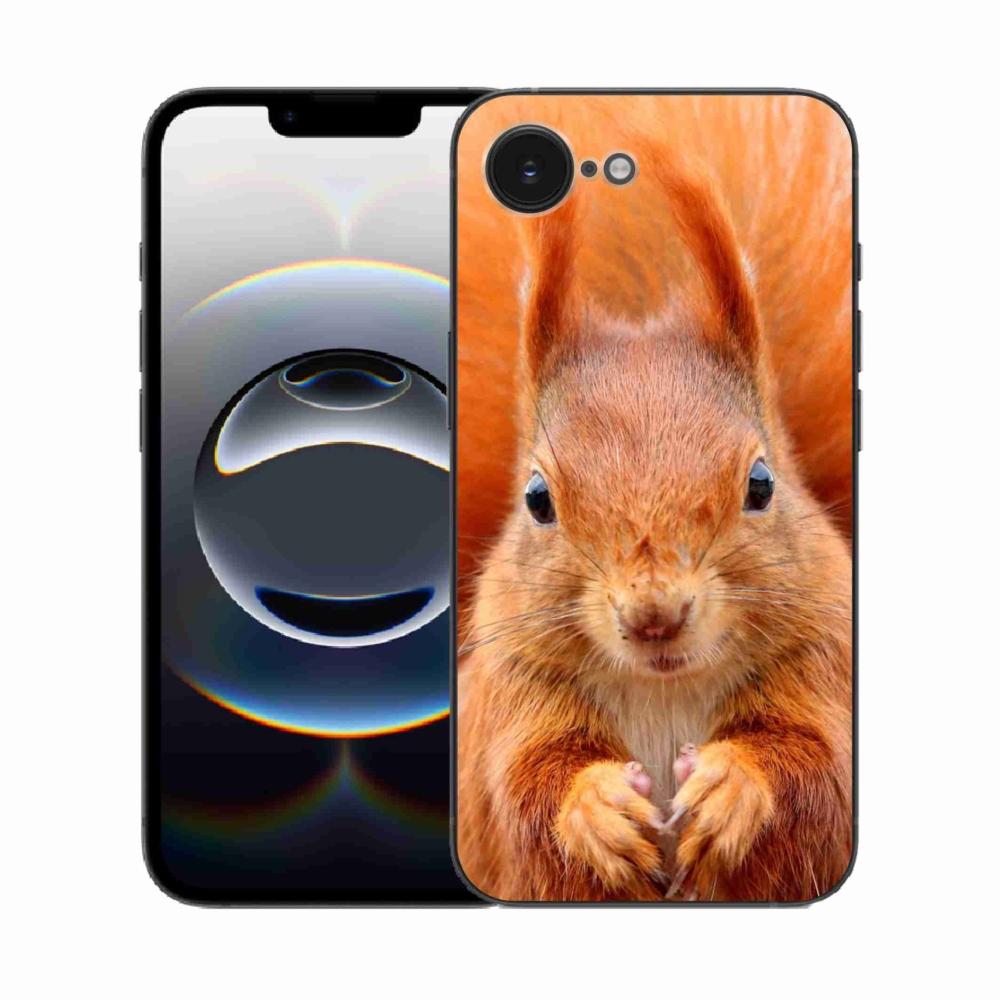 Gelový kryt mmCase na iPhone 16e - veverka