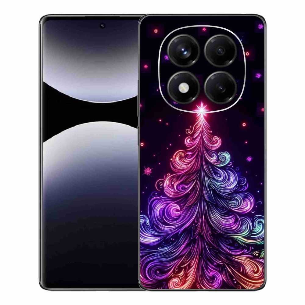 Gelový kryt mmCase na Xiaomi Redmi Note 14 Pro - neonový vánoční stromek 1