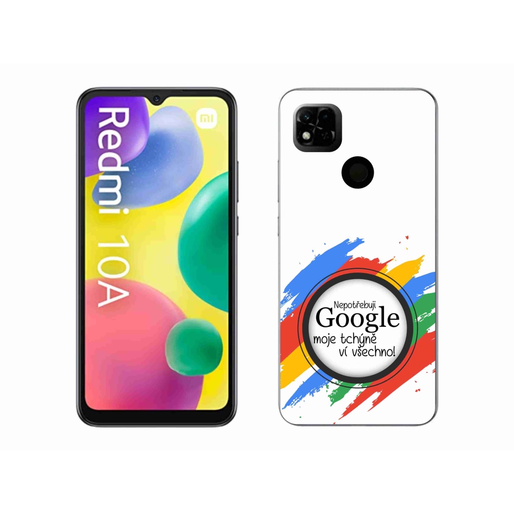 Gelový kryt mmCase na Xiaomi Redmi 10A - tchýně ví všechno bílé pozadí