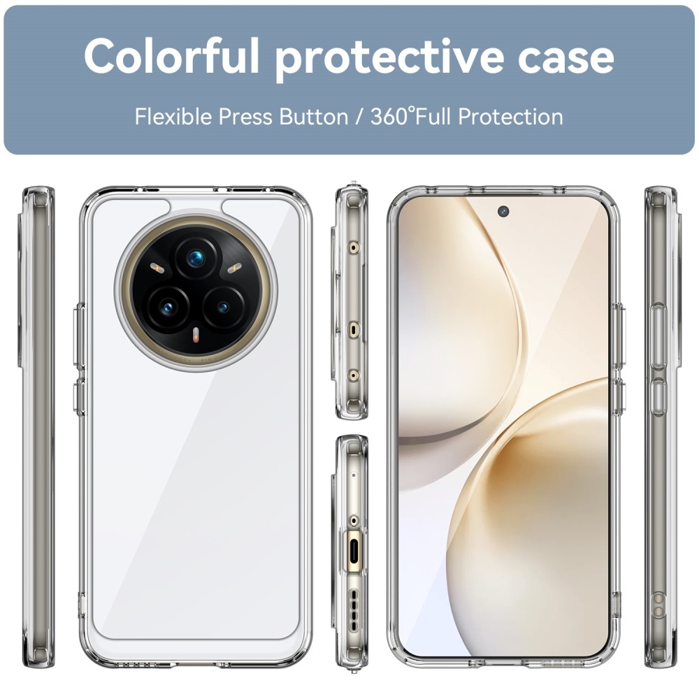Gelový obal s pevnými zády na Realme 14 Pro+ 5G - průhledný
