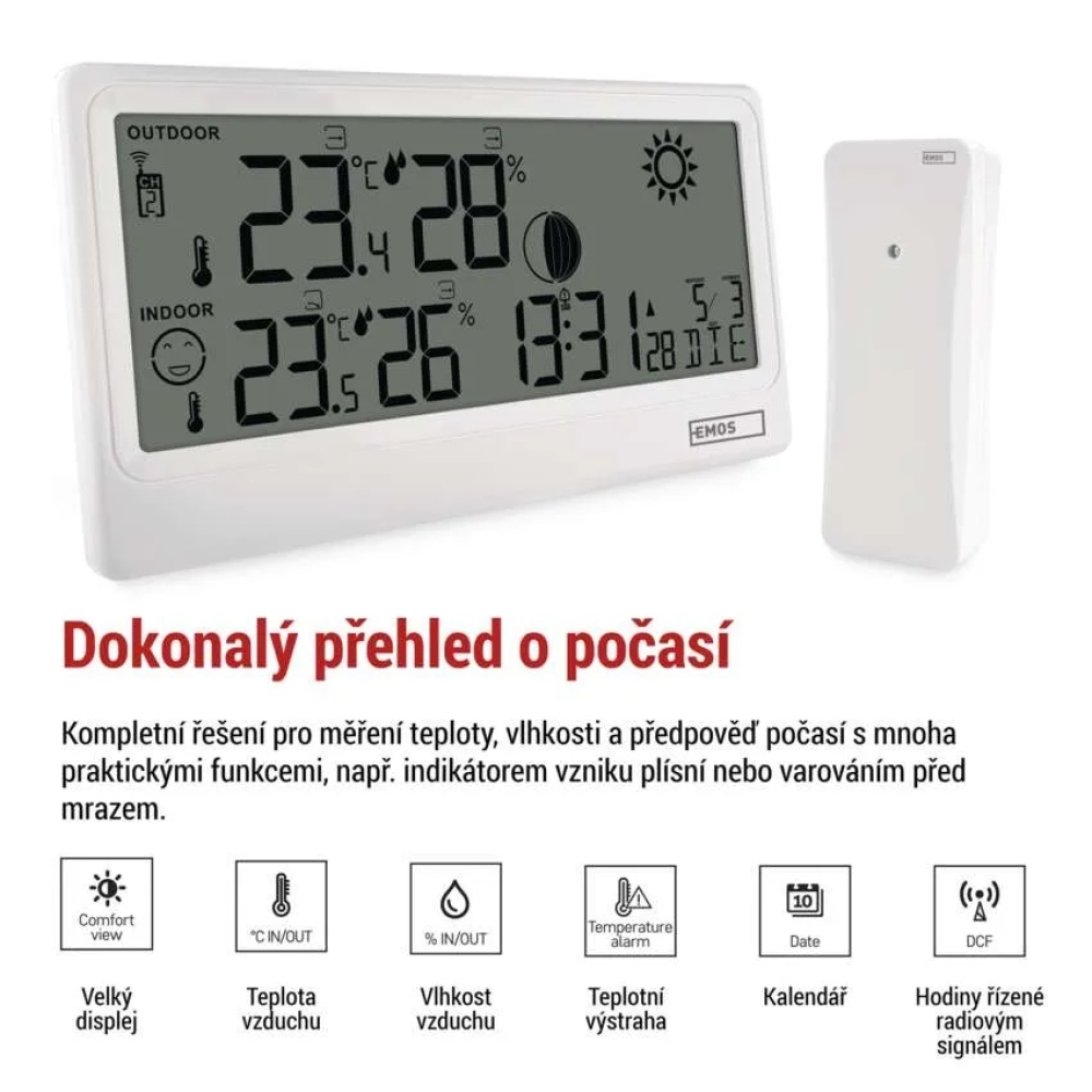 Domácí bezdrátová meteostanice E0531