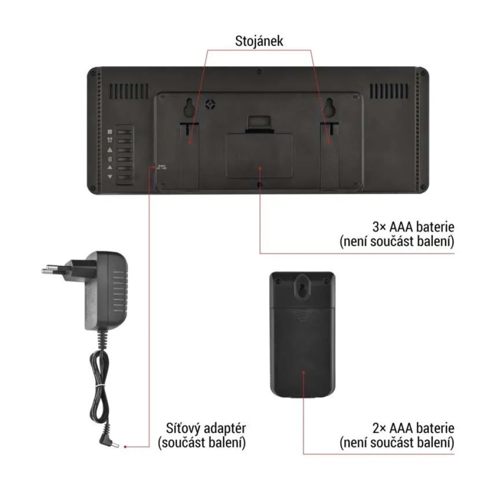 Domácí bezdrátová meteostanice E8625