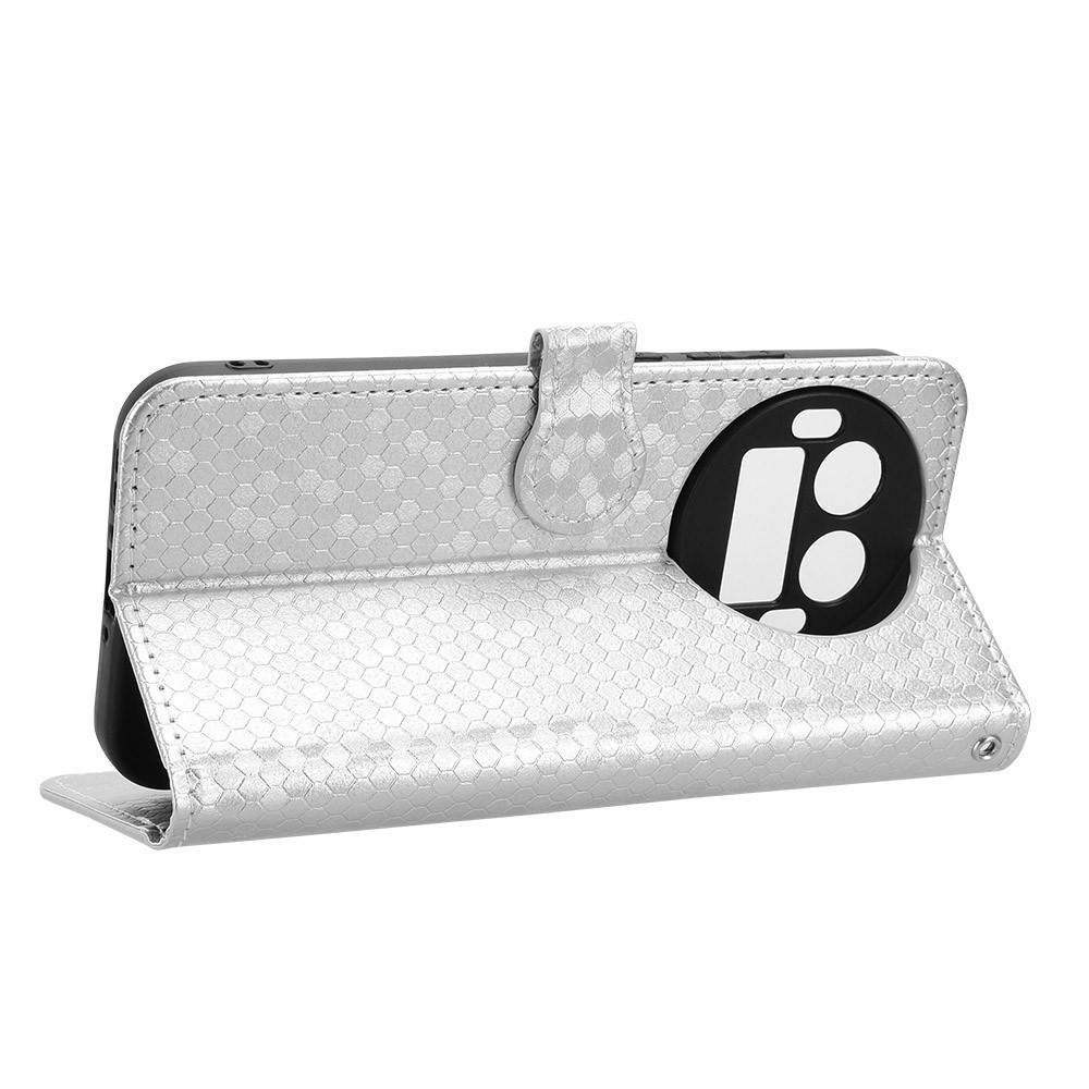 Dot knížkové pouzdro na Realme GT 8 Pro 5G - stříbrné