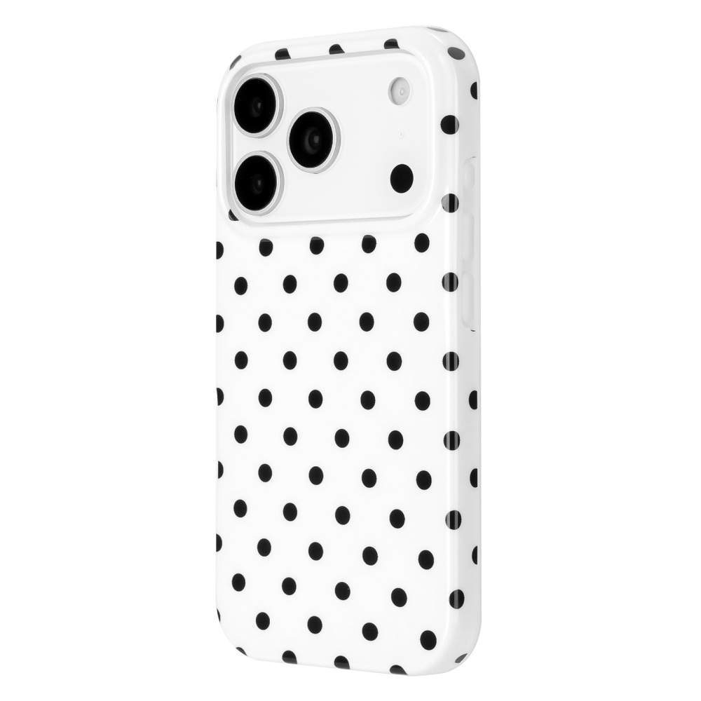 Dots gelový obal na mobil iPhone 18 Pro Max/17 Pro Max - bílý