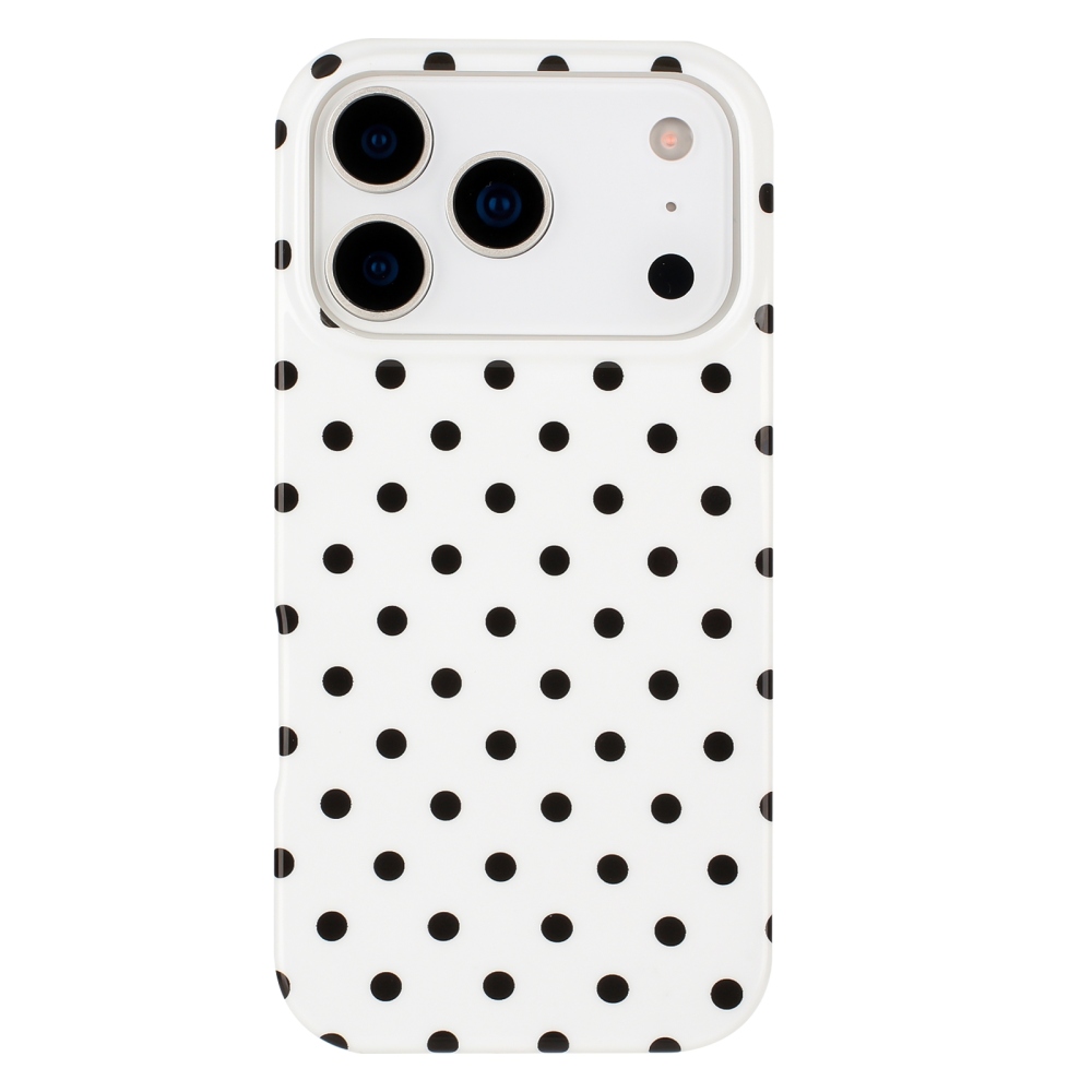 Dots gelový obal na mobil iPhone 18 Pro Max/17 Pro Max - bílý