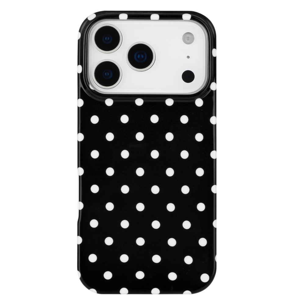 Dots gelový obal na mobil iPhone 18 Pro Max/17 Pro Max - černý