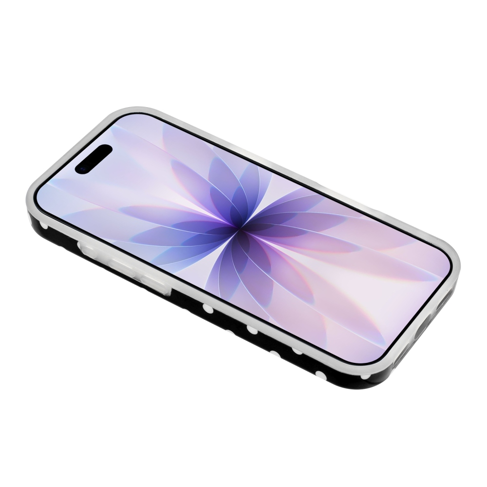 Dots gelový obal na mobil iPhone 18 Pro Max/17 Pro Max - černý
