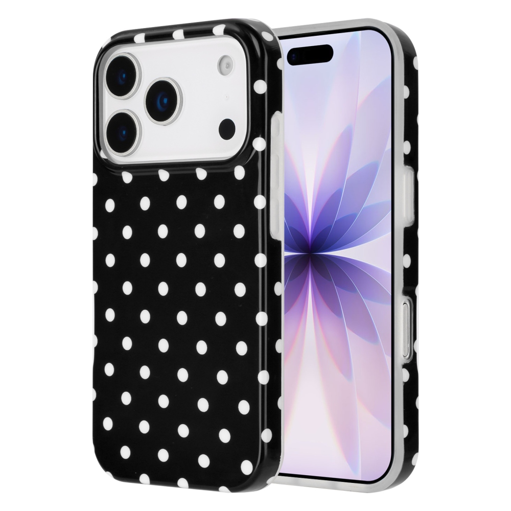 Dots gelový obal na mobil iPhone 18 Pro Max/17 Pro Max - černý