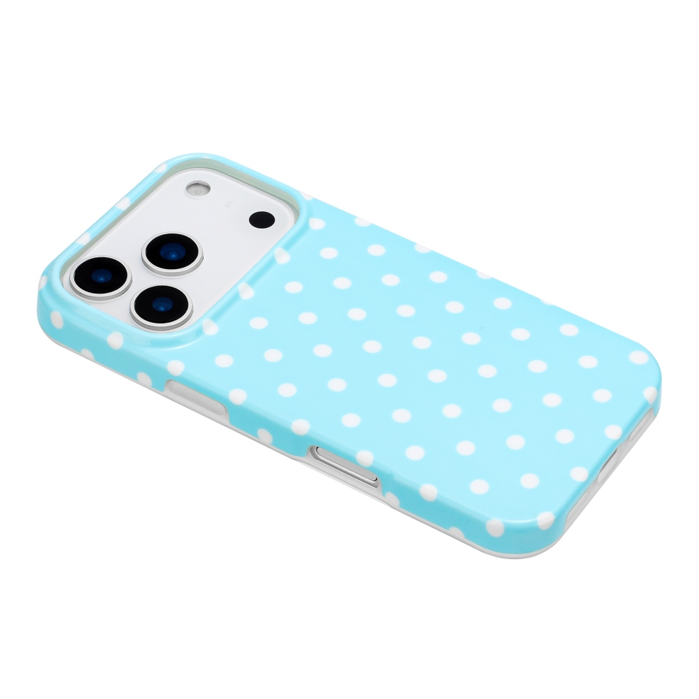 Dots gelový obal na mobil iPhone 18 Pro Max/17 Pro Max - modrý