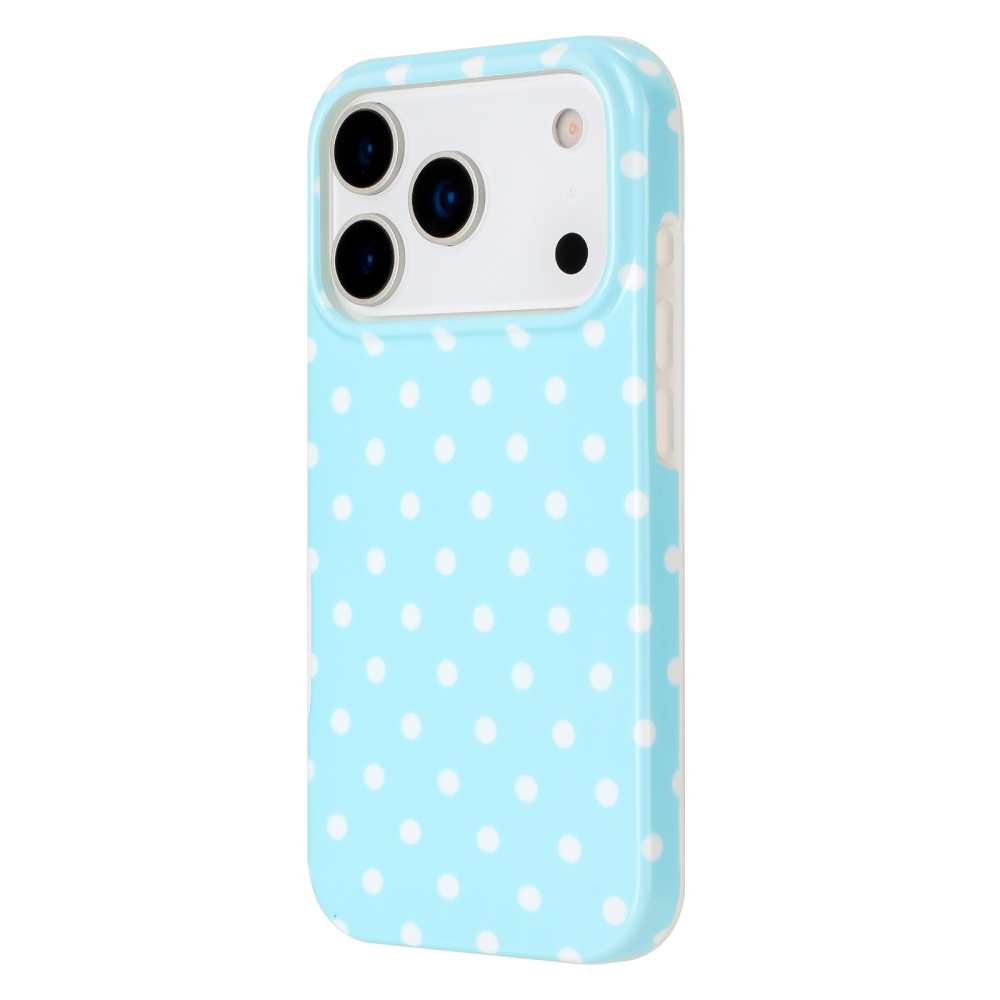 Dots gelový obal na mobil iPhone 18 Pro Max/17 Pro Max - modrý