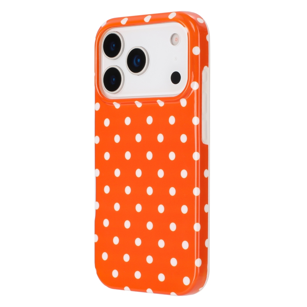 Dots gelový obal na mobil iPhone 18 Pro Max/17 Pro Max - oranžový
