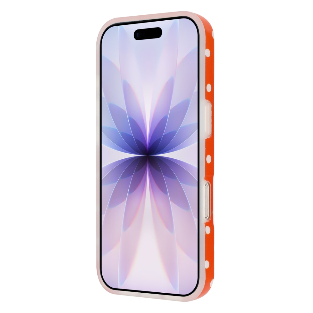 Dots gelový obal na mobil iPhone 18 Pro Max/17 Pro Max - oranžový