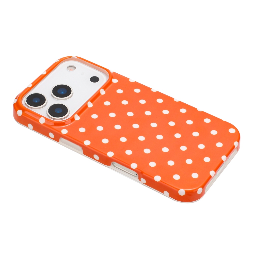 Dots gelový obal na mobil iPhone 18 Pro Max/17 Pro Max - oranžový