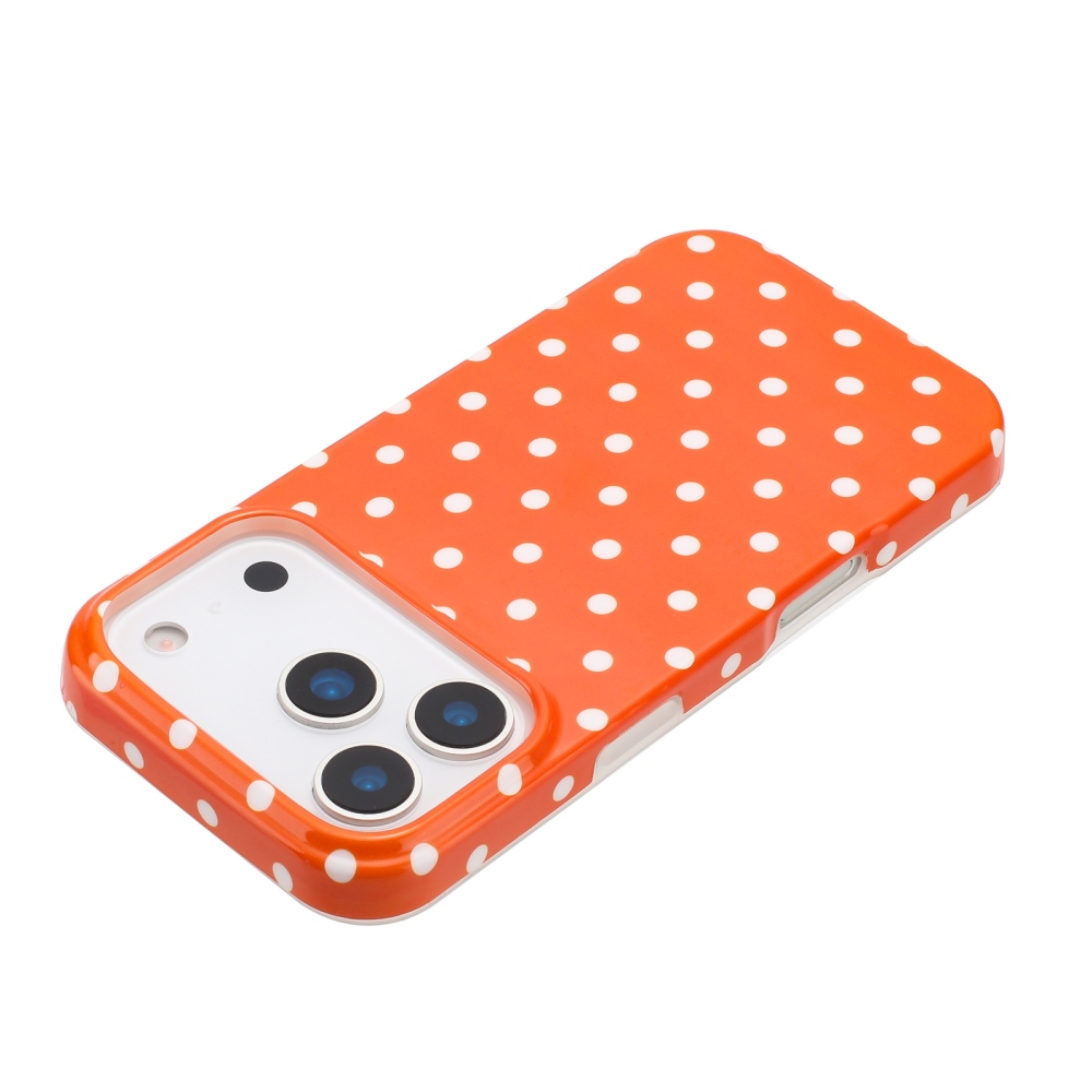 Dots gelový obal na mobil iPhone 18 Pro Max/17 Pro Max - oranžový