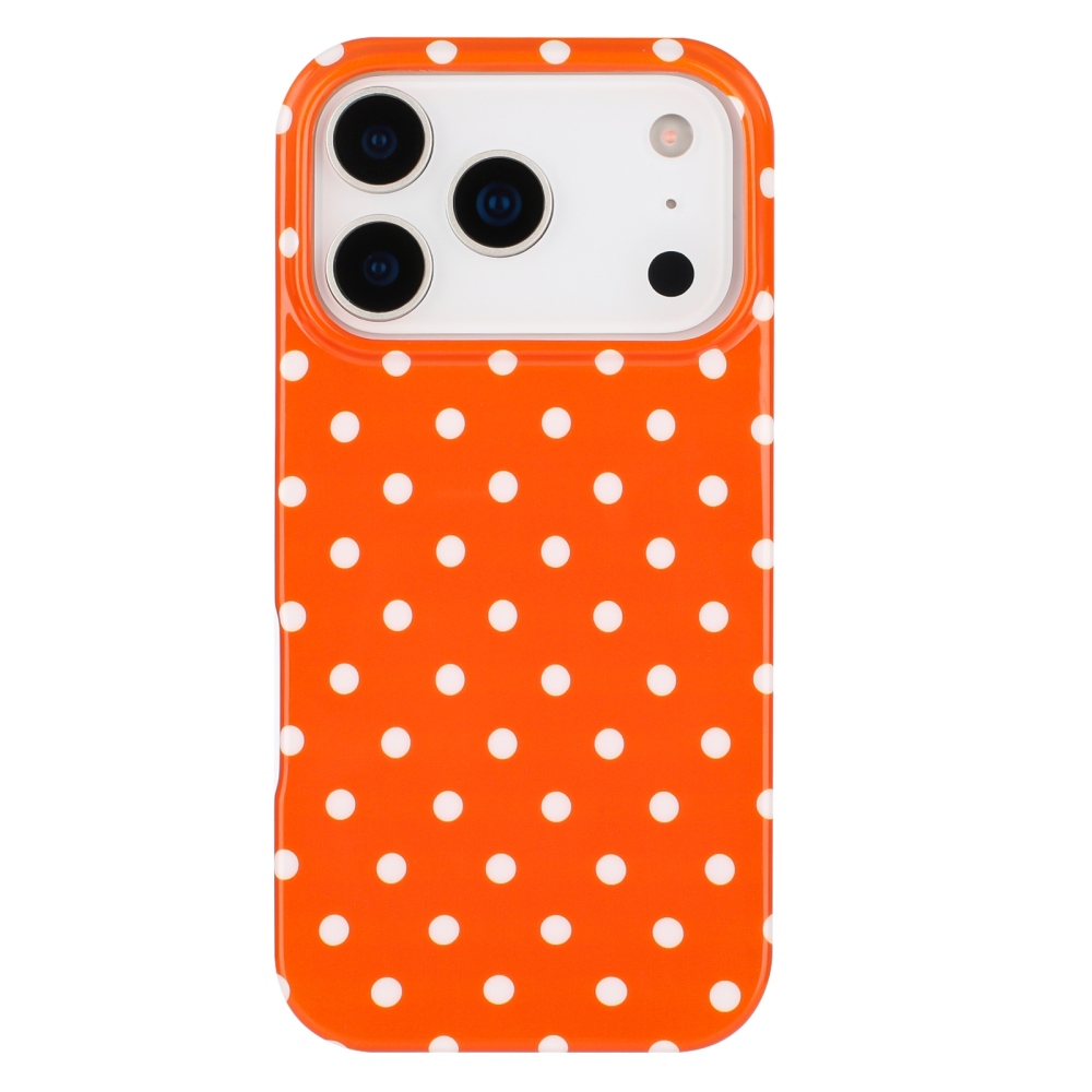 Dots gelový obal na mobil iPhone 18 Pro Max/17 Pro Max - oranžový