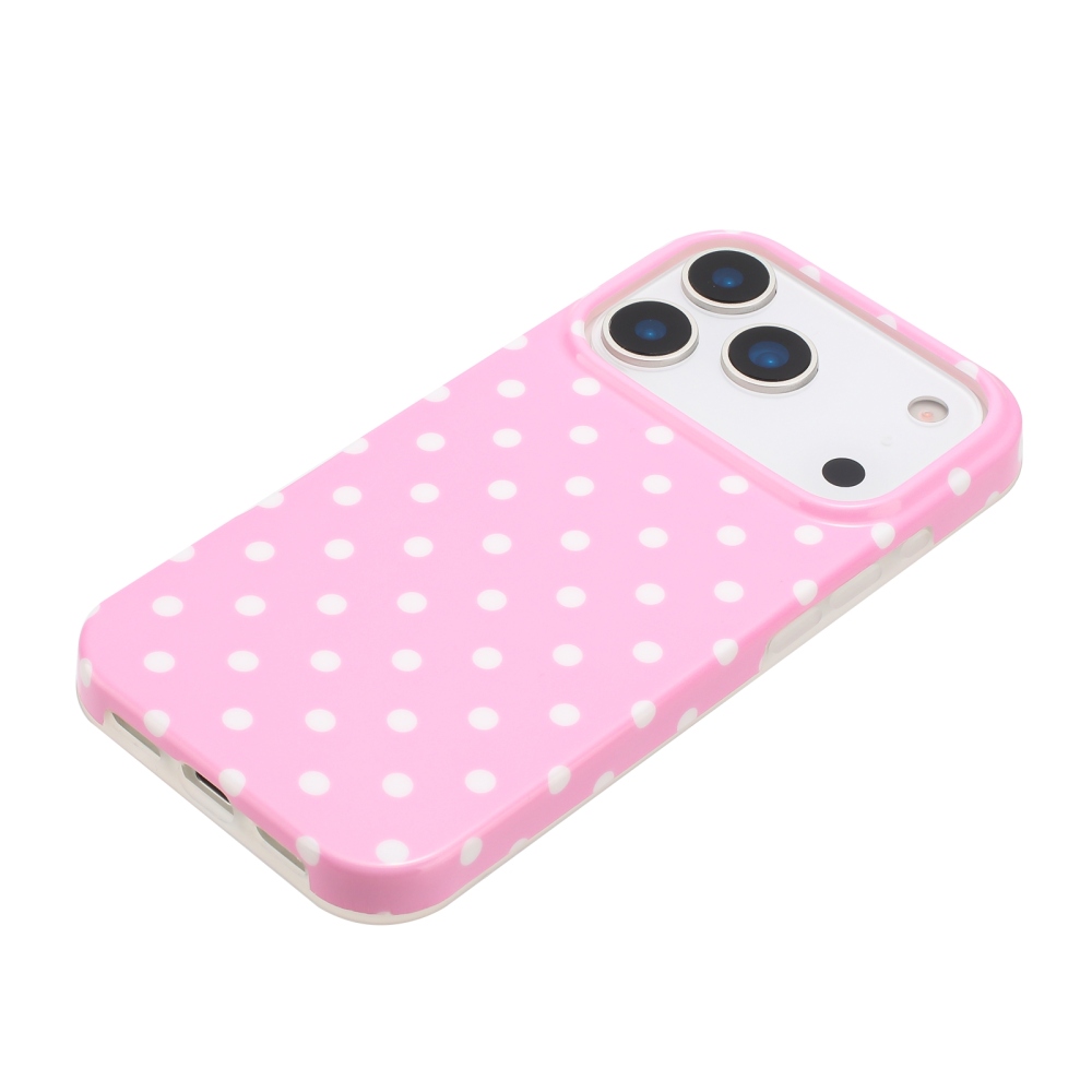 Dots gelový obal na mobil iPhone 18 Pro Max/17 Pro Max - růžový