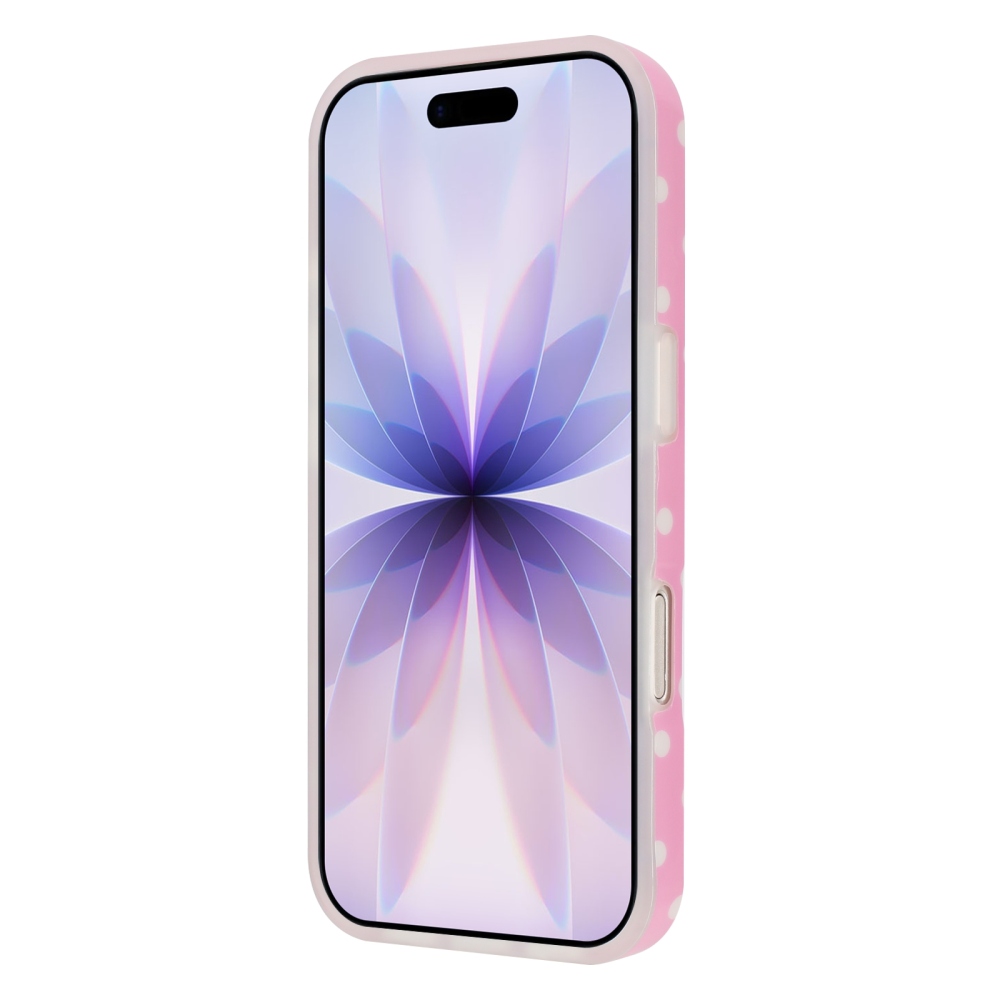 Dots gelový obal na mobil iPhone 18 Pro Max/17 Pro Max - růžový