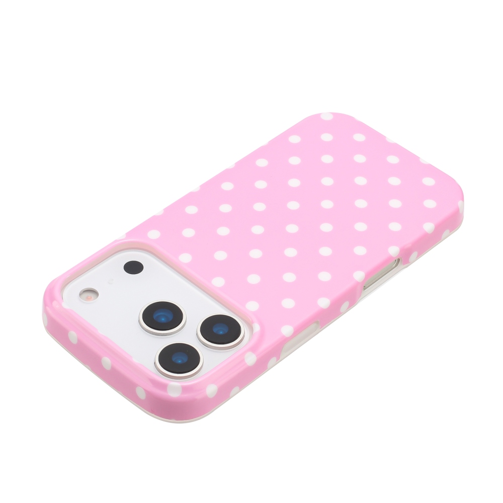 Dots gelový obal na mobil iPhone 18 Pro Max/17 Pro Max - růžový