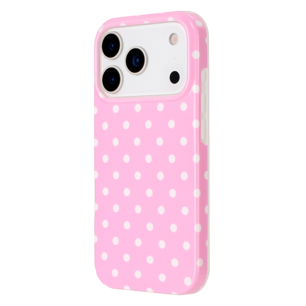 Dots gelový obal na mobil iPhone 18 Pro Max/17 Pro Max - růžový