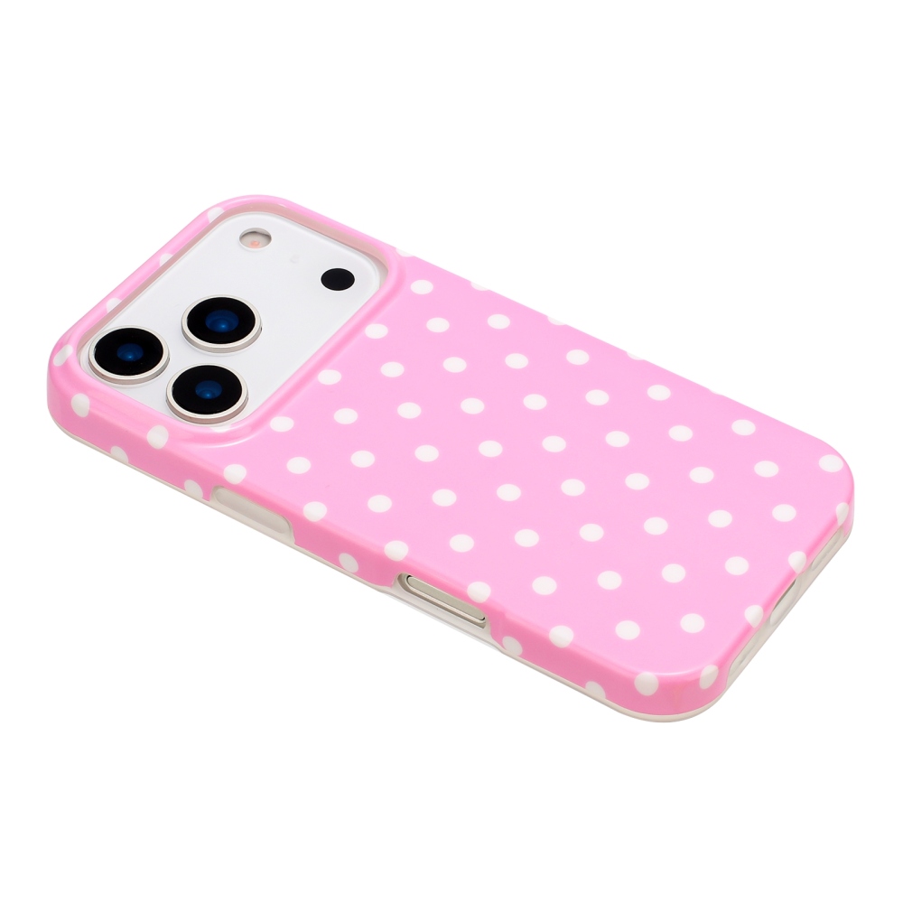 Dots gelový obal na mobil iPhone 18 Pro Max/17 Pro Max - růžový