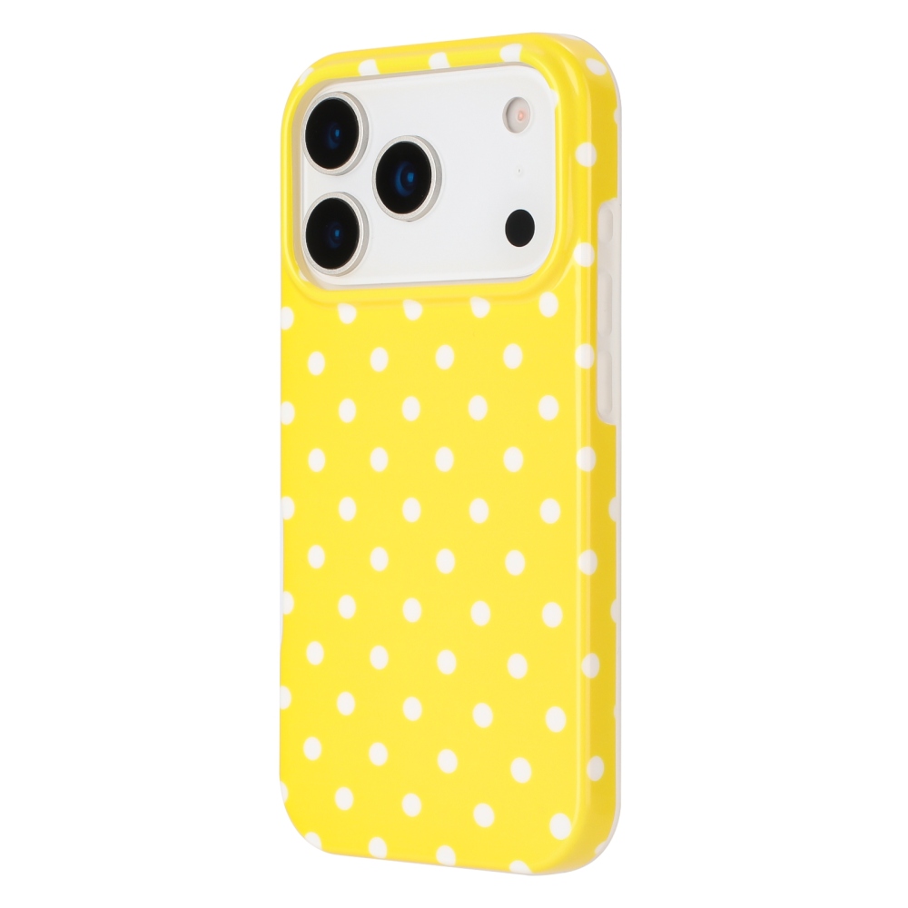 Dots gelový obal na mobil iPhone 18 Pro Max/17 Pro Max - žlutý