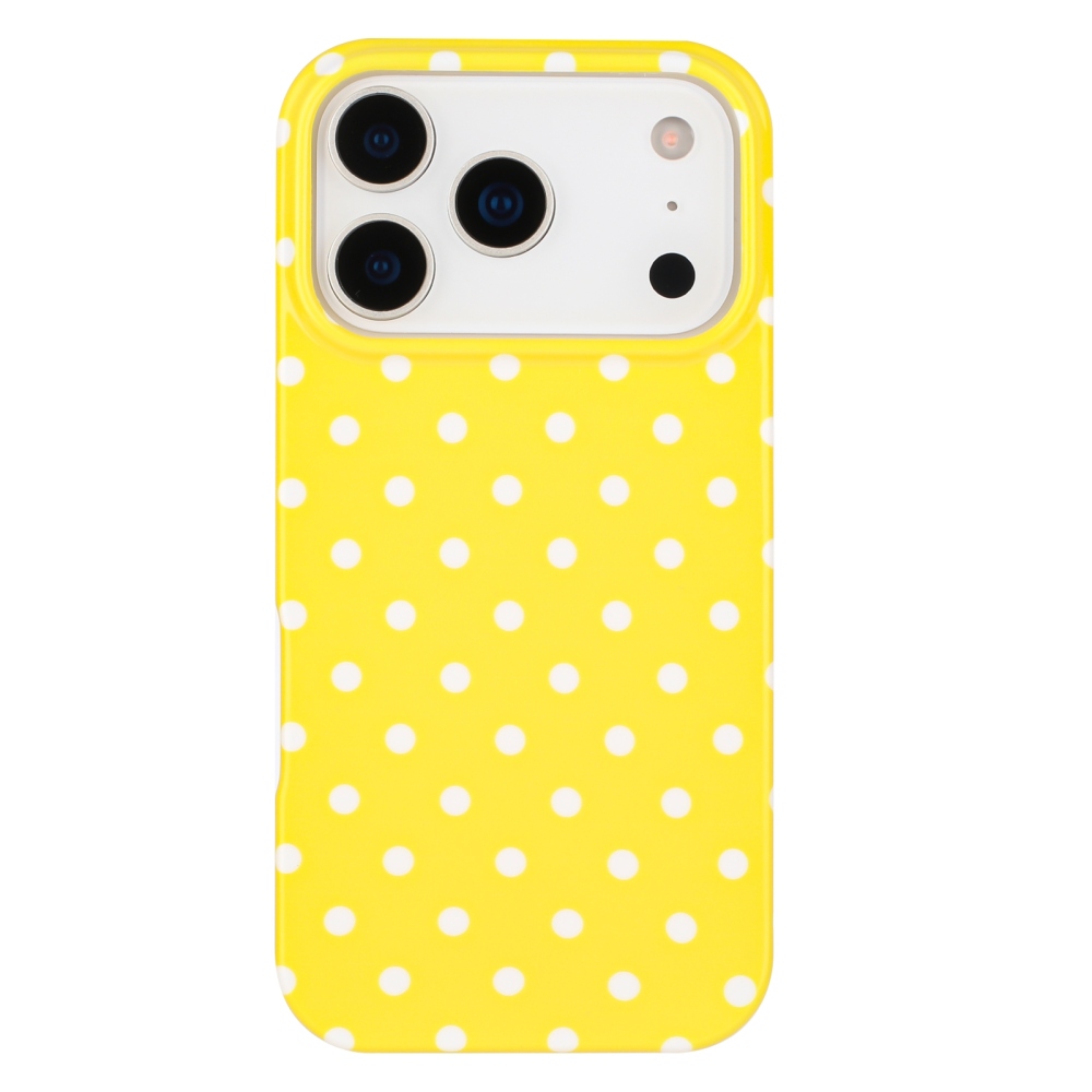 Dots gelový obal na mobil iPhone 18 Pro Max/17 Pro Max - žlutý