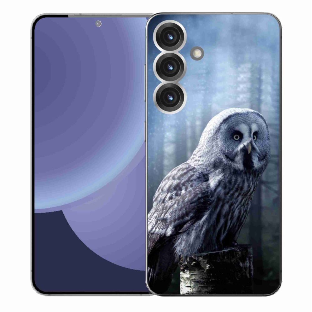 Gelový kryt mmCase na Samsung Galaxy S25+ - sova