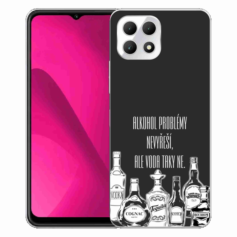 Gelový kryt mmCase na T-Mobile T Phone 2 - vtipný text černé pozadí