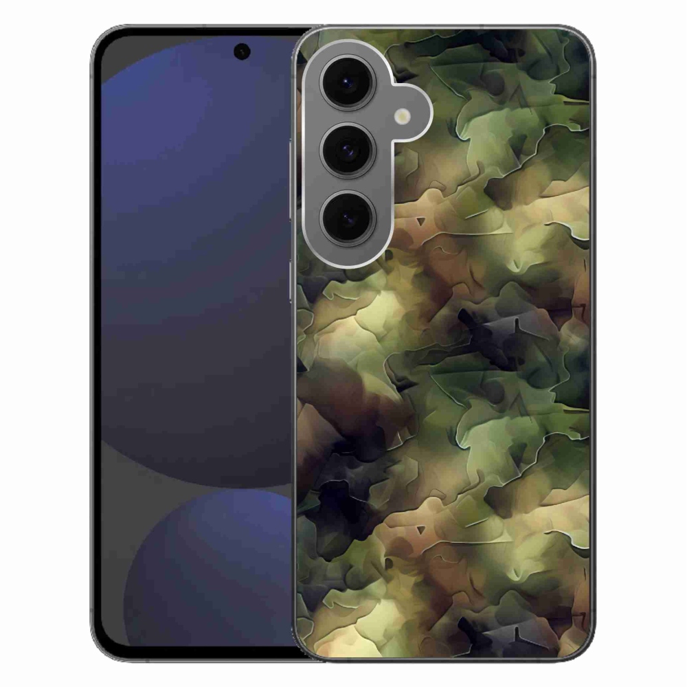 Gelový kryt mmCase na Samsung Galaxy S24 FE - maskáčový vzor 10