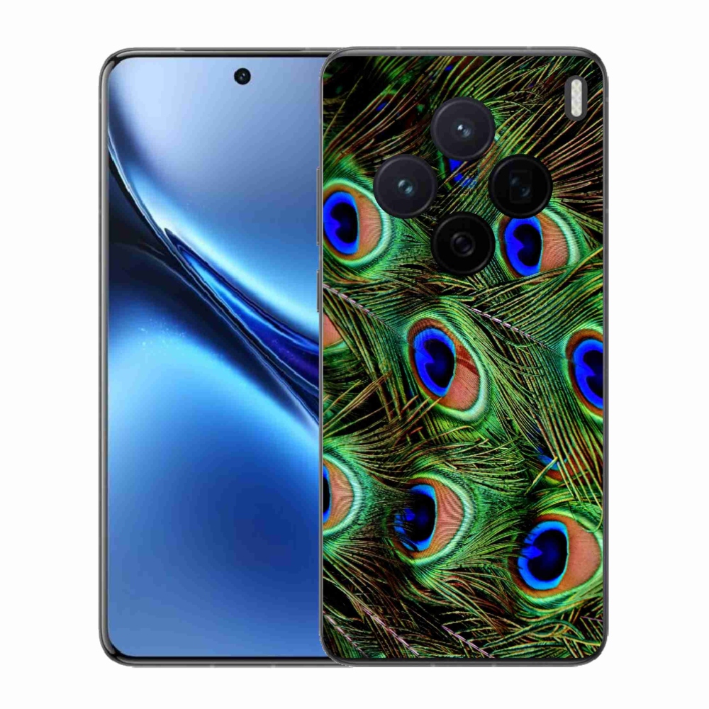 Gelový kryt mmCase na Vivo X200 5G - paví peří