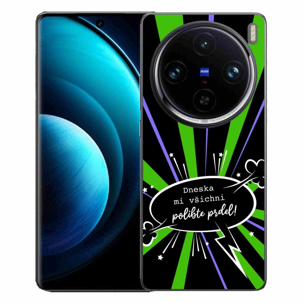 Gelový kryt mmCase na Vivo X100 Pro 5G - vtipný text 15 černé pozadí