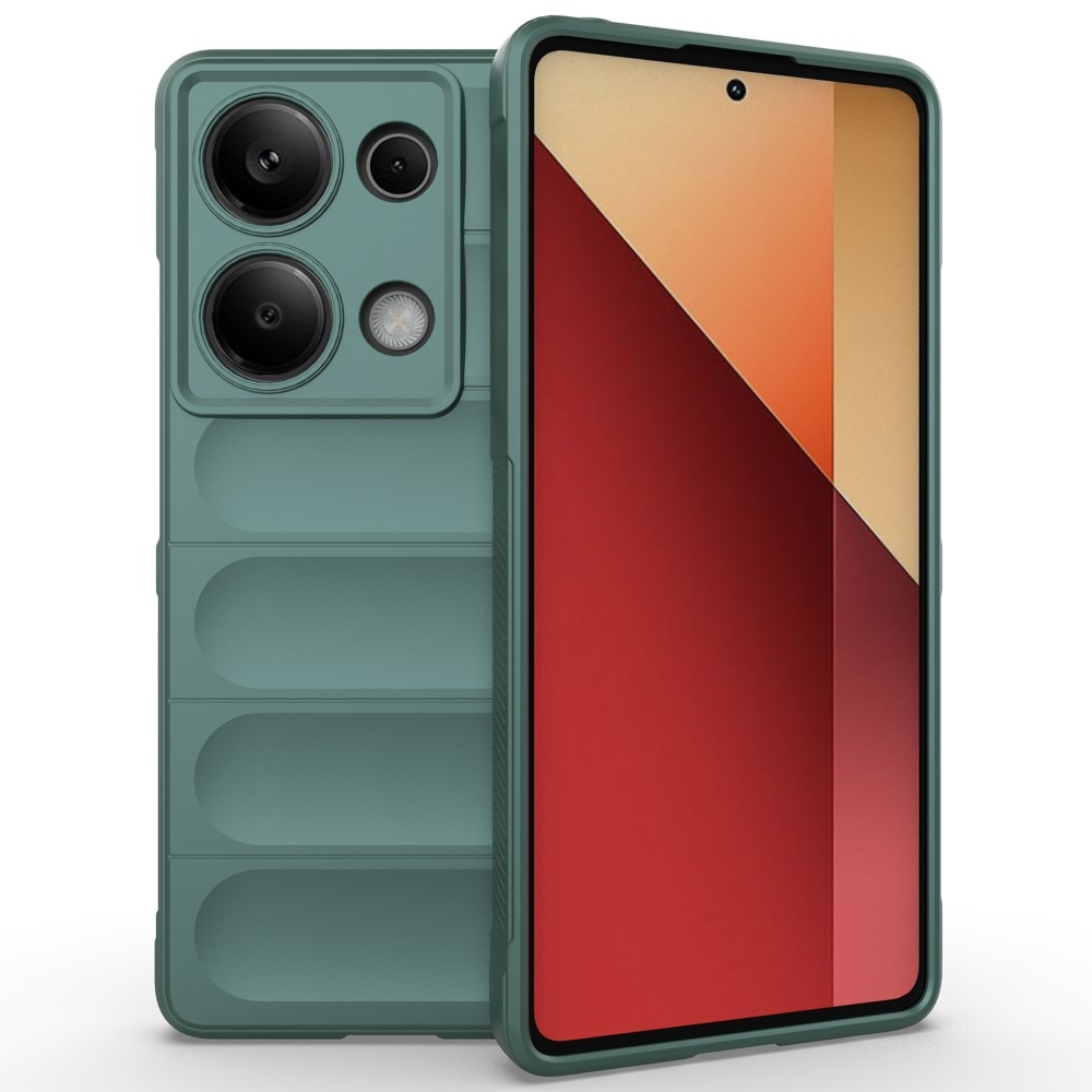 Rugg odolný gelový obal na Xiaomi Redmi Note 13 Pro 4G/Poco M6 Pro - zelený