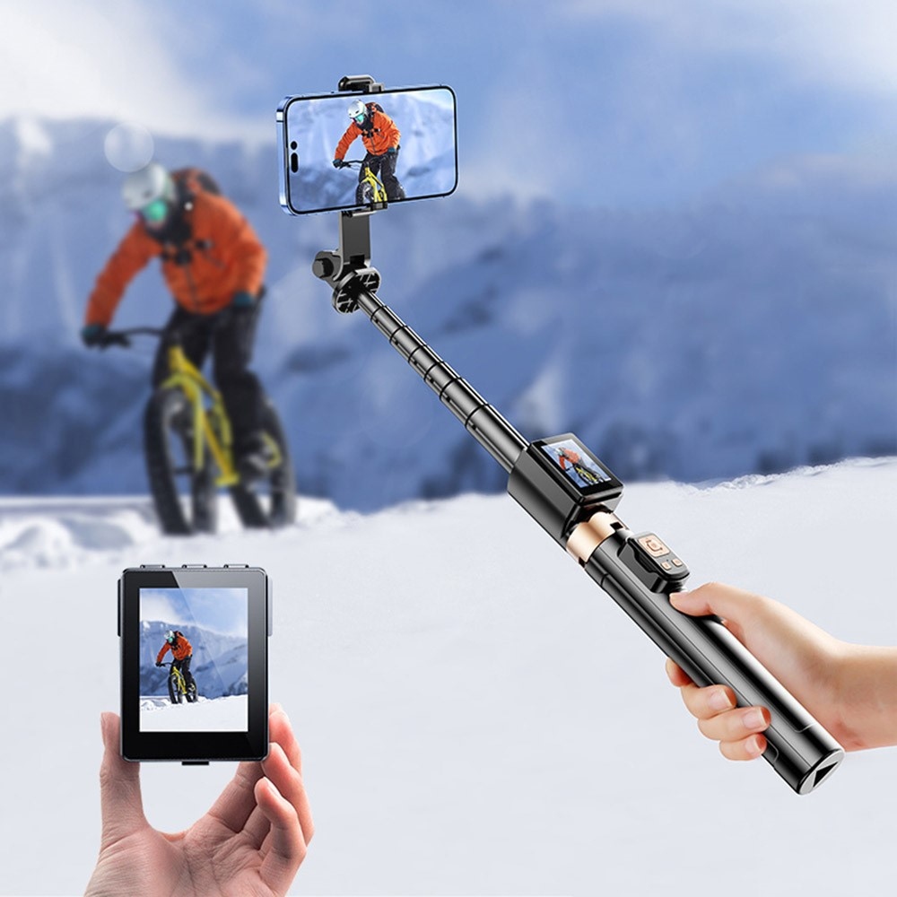 CL07 selfie tyč se stativem a displejem 1,7 m