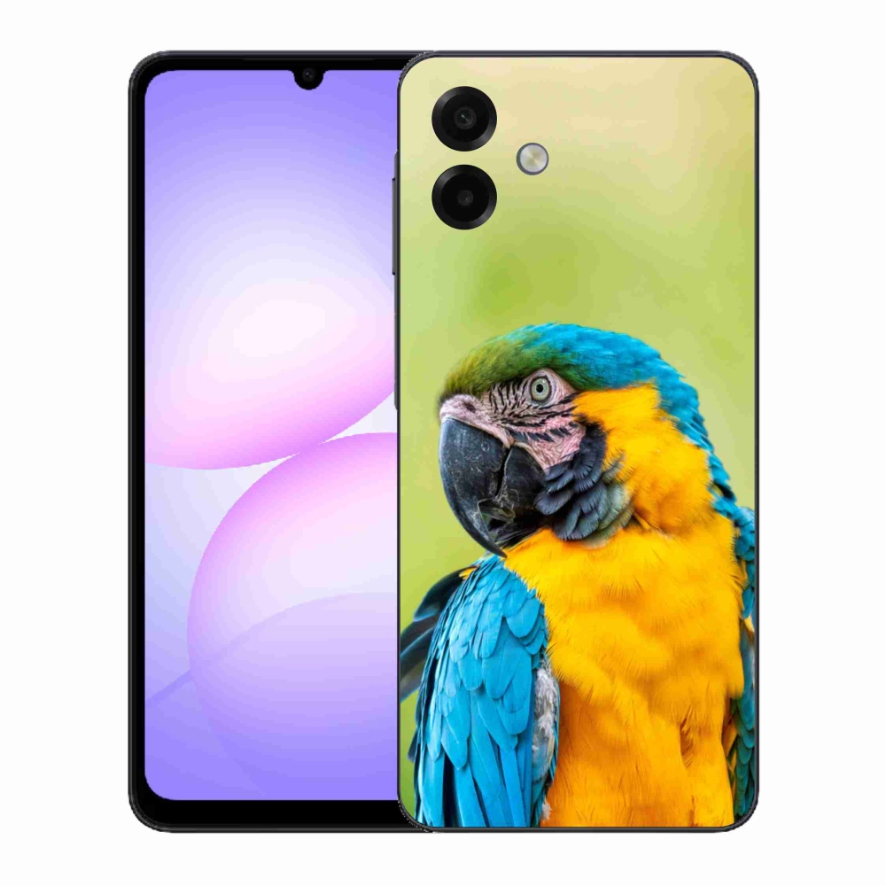 Gelový kryt mmCase na Samsung Galaxy A07 4G - papoušek ara 2