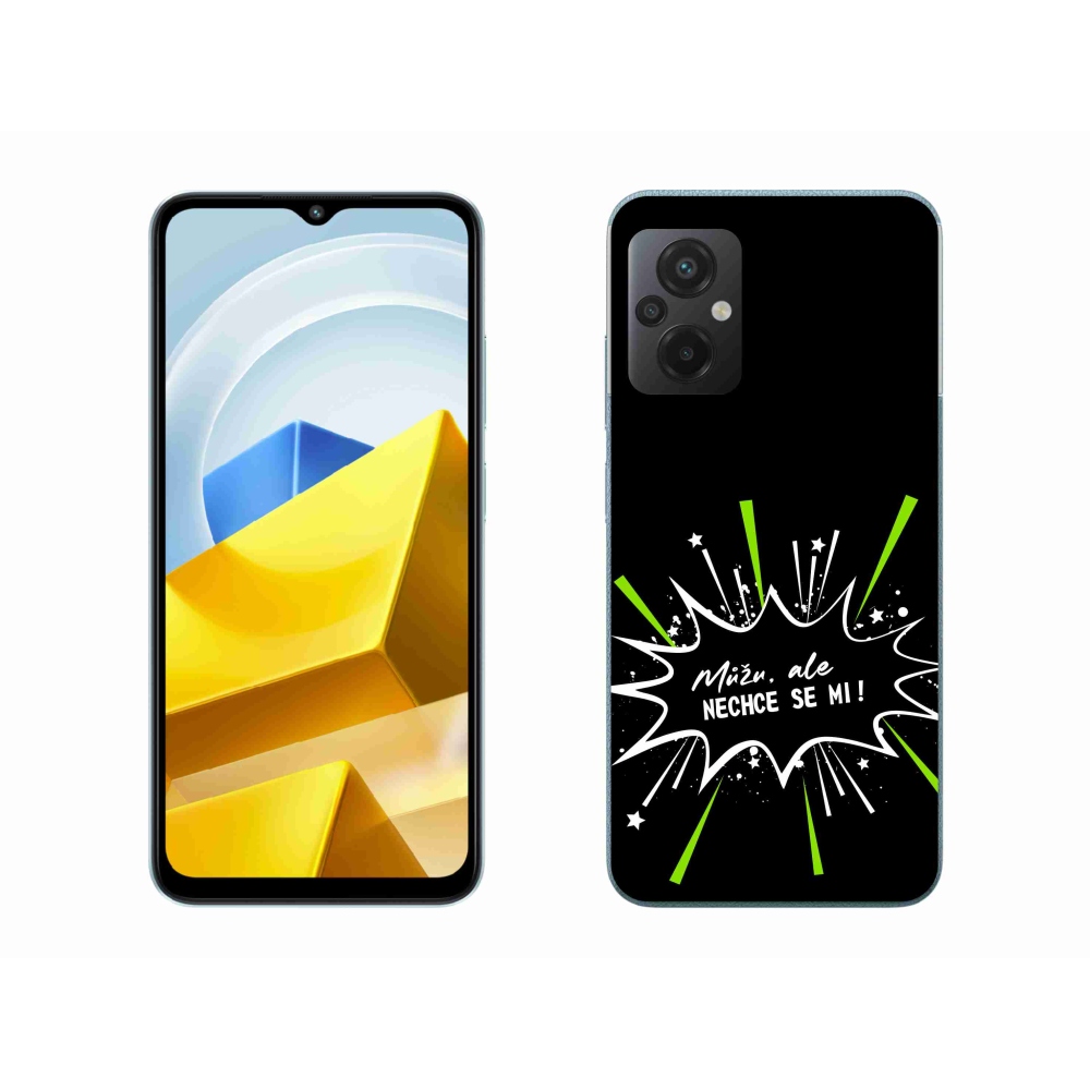 Gelový kryt mmCase na Xiaomi Poco M5 4G - vtipný text 11 černé pozadí