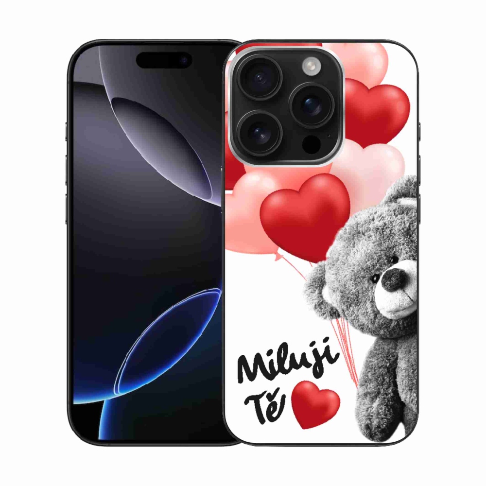 Gelový kryt mmCase na iPhone 16 Pro - miluji Tě
