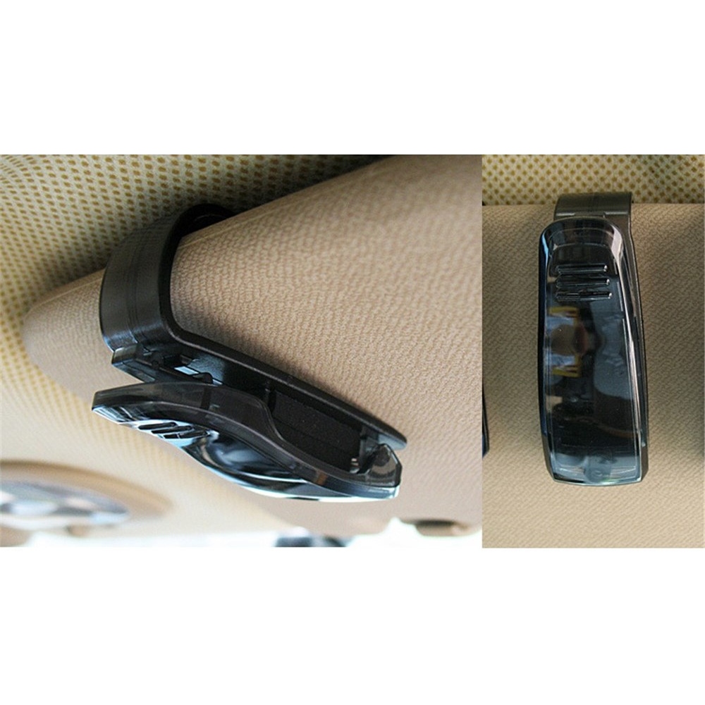 Multifunkční držák brýlí do auta na sluneční clonu s klipem