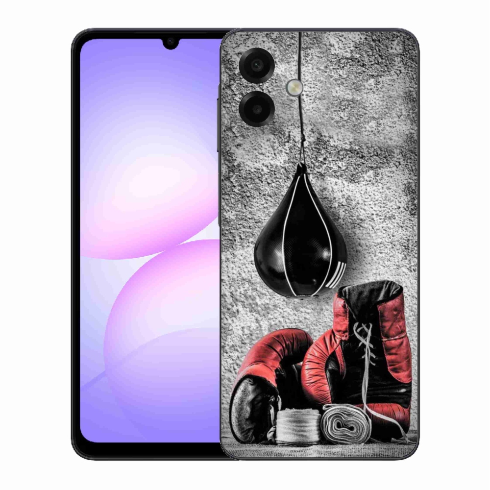 Gelový kryt mmCase na Samsung Galaxy A07 4G - boxovací pytel a rukavice