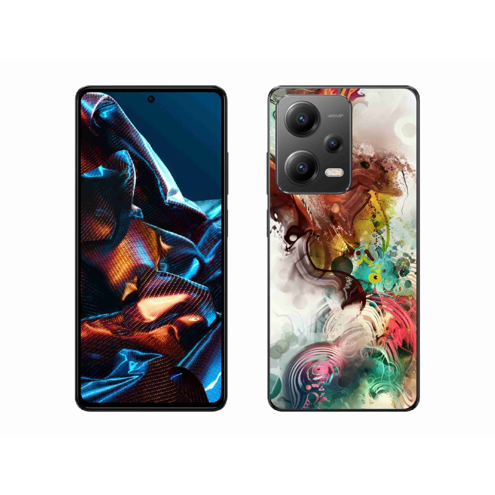 Gelový kryt mmCase na mobil Xiaomi Redmi Note 12 Pro 5G - abstrakt 1