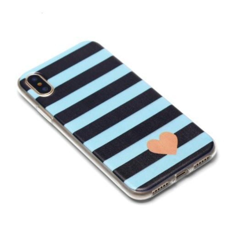 Draw gelový obal na iPhone X - stripes