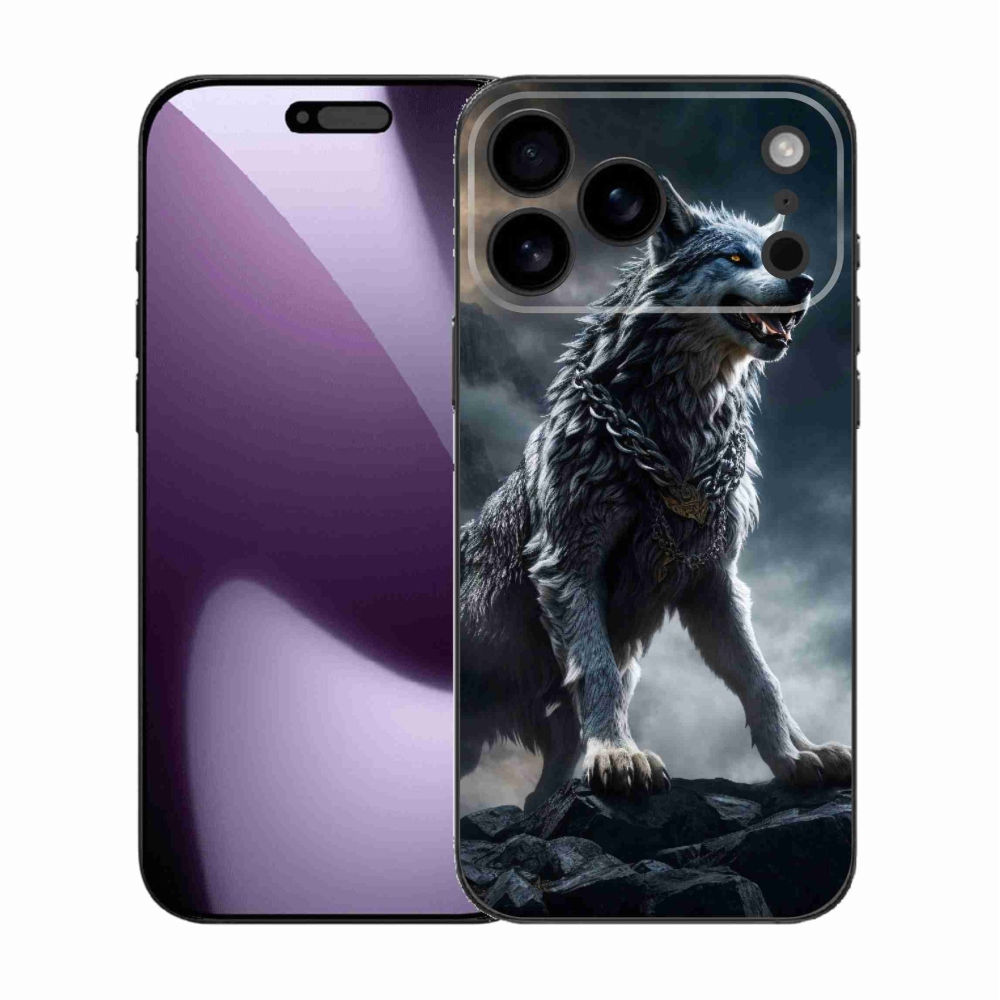 Gelový kryt mmCase na iPhone 17 Pro Max - vlk 1