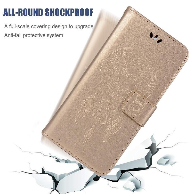 Dream knížkové pouzdro na Xiaomi Redmi 10A - zlaté